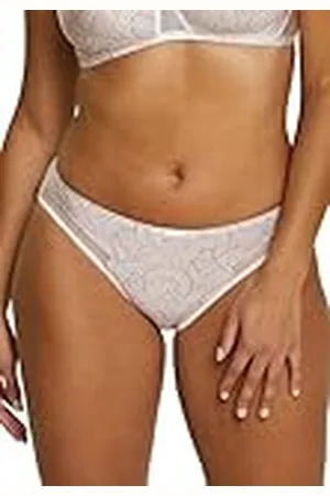 Sans Complexe Shorty, Complice-modell, genomskinliga tyllinlägg, elastisk ton på ton på framsidan, JBL grafiskt tryck taupe, 50–52, , 50-52