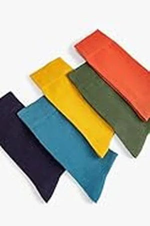 Koton Män Basic 5-pack Multicolor Socket Socks Set, , One Size