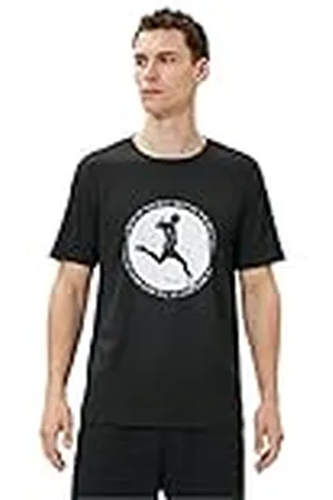 Koton Herr sport t-shirt tryckt fotbollstema rund hals kortärmad, , XXL