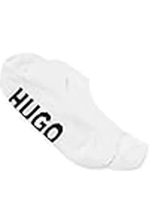 HUGO BOSS Mäns 2P SL logo CC osynlig_strumpor, White100, 39–40