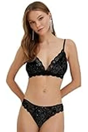 Koton Dam jul tema sammet glitter Lacy Trosor, , M