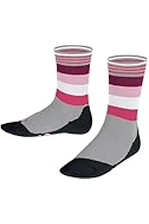 Falke Unisex barn Active Fox strumpor snabbtorkande ventilerande bomull funktionellt material förstärkta randiga funktionella strumpor mot svett slitstarka halkfria 1 par, , 39-42