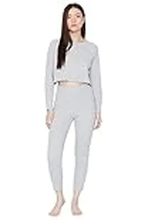 Trendyol Pajama-set – grå – vanlig, , XL