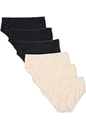 Amazon Kvinnors Mid Rise underkläder (finns i plusstorlek), paket med 6, , 1X
