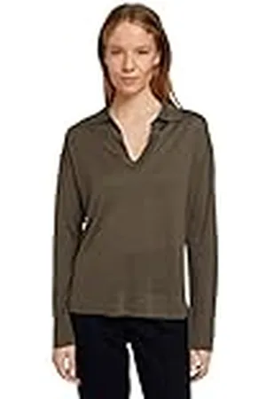TOM TAILOR Mine to five Damer Tröja med polokrage 1030400, , 3XL