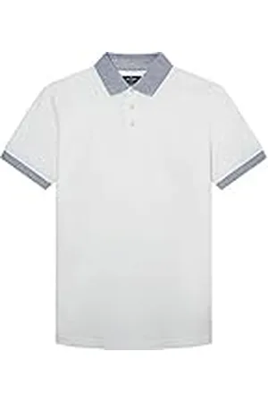 Hackett Marl Trim pikétröja för män, , XL