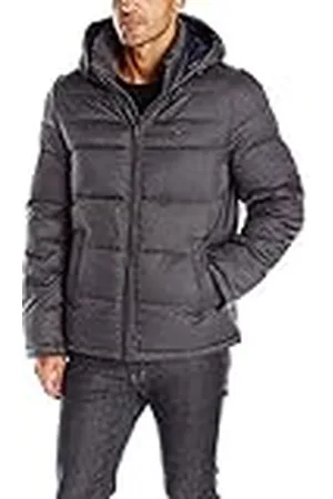 Tommy Hilfiger Hooded Puffer Jacket herr Down Alternative Outerwear Coat Hooded Puffer Jacket, , 3XL