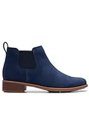 Clarks Premium kvinnors Havisham Top Chelsea Boot, Navy Suede, 3,5 UK, , 36.5 EU