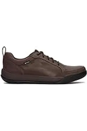 Clarks Män Ashcombe2GTX sneakers, brun läder, 40 EU