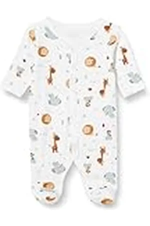 NAME IT Unisex baby nattdräkt W/F beige djur Noos, , 92