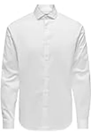 Only & Sons Onsjordan Life Slim Twill Ls skjorta långärmad tröja, , XL