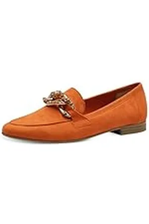 Marco Tozzi Dam, läder, Feel ME fotsäng, mjukt foder, 2–24215–42 tofflor, orange, 38 EU, , 38 EU