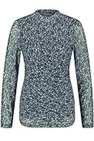Gerry Weber Dam 170201-35010 T-shirt, blå/grön tryck, 48, , 48 SE