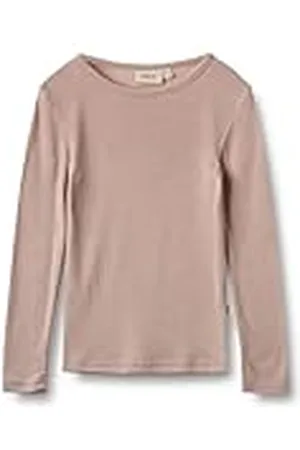 WHEAT Unisex barn merino ull långärmad Alfie Oeko-tex T-shirt, , 128