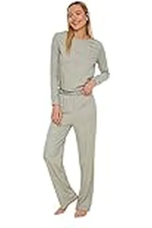 Trendyol Damer gummifärgad stickad pajamas sats pyjamas-set, , XS