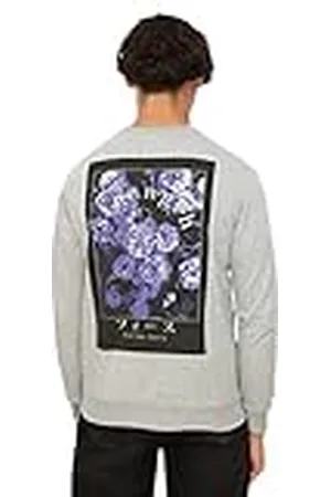 Trendyol Herr rund hals vanlig vanlig sweatshirt, grå, XL, , XL