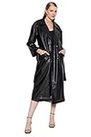 Trendyol Dam oversize dubbelknäppt vanligt tyg trenchcoat rock, , 38