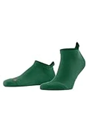 Falke Unisex, Cool Kick sneakers, sneakerstrumpor, snabbtorkande, ventilerande, hållbart funktionellt material, lätt stoppning, plyschsula, kylande bekväm, sportig, platt söm, 1 par, Grön (Golf 7408)