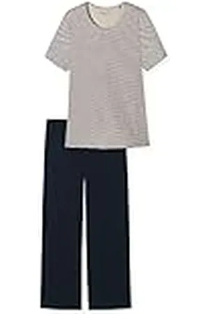 Schiesser Damen Schlafanzug Set 3/4 lang kurz Baumwolle Modal - Nightwear