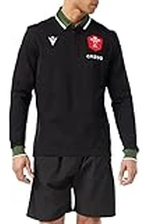 macron Walesisk rugby 2021/22 långärmad bomullsskjorta