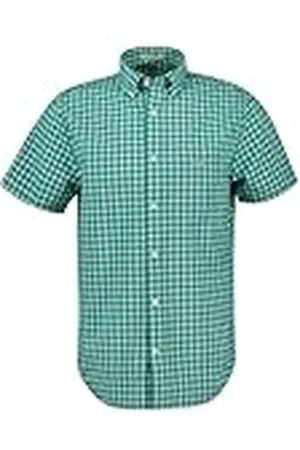 GANT REG Classic POPLIN CHECK SS Shirt, , L