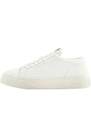 Armani Exchange Herr lejon grön sula sneakers, off white, 44,5 EU, , 44.5 EU
