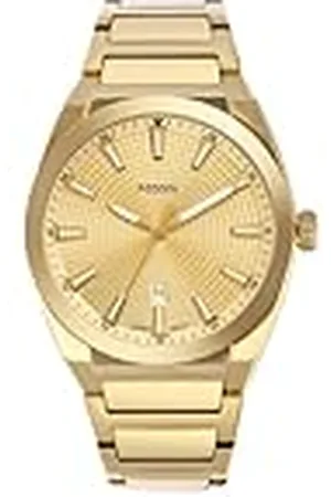 Fossil Everett herrklocka, kvartsverk med armband i rostfritt stål eller läder