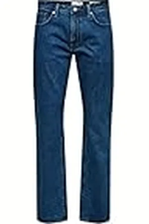 SELECTED Herr SLH196-STRAIGHTSCOTT 24304 M.Blue W NOOS jeans, Medium Blue Denim, 33/32