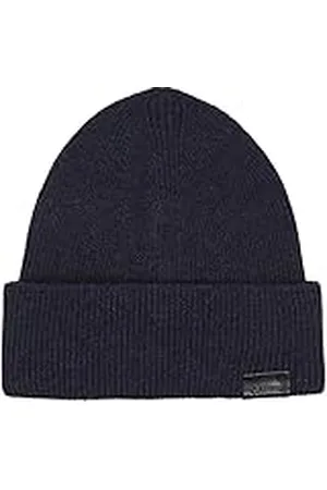 Calvin Klein Herr läderlapp dockare mössa stickad mössa, , en storlek