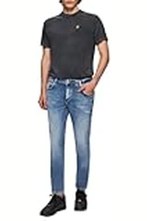 LTB Jeans herr Servando 601 – Tapered Mid Rise Basic-5-ficks medium tvätt av bomullsblandning – storlek W28L36, , 28W x 36L