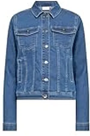 Kaffe Dam casual långärmad vanlig passform KAvicky jeans jacka dam, , 38