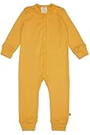 loud + proud Unisex baby finribba, ekologisk bomull och GOTS certifierad sovoverall, , 50/56 cm