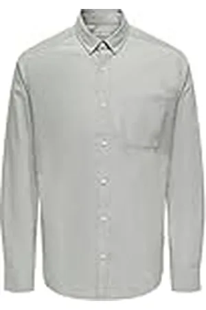 Only & Sons Onsalvaro Slim Ls Oxford skjorta långärmad skjorta, , XL