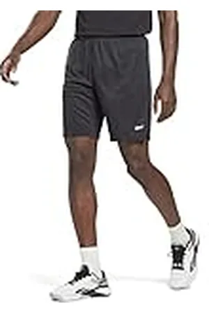 Reebok Stickade shorts för män, nattsvart, S/L, , S