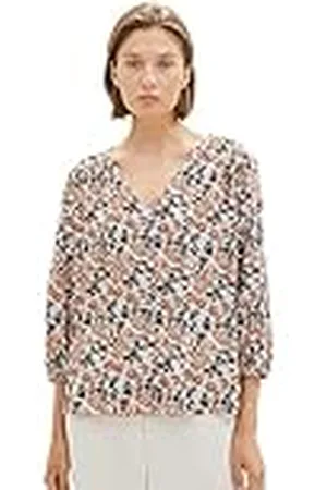 TOM TAILOR Damblus, 32369 – Small Grey Tie Dye Floral, 32 SE