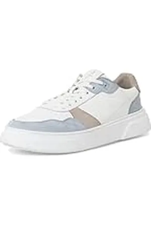Marco Tozzi Män av Guido Maria Kretschmer, läder, 2–13600-42 sneakers, vit/LT.Blue, 43 EU, , 43 EU