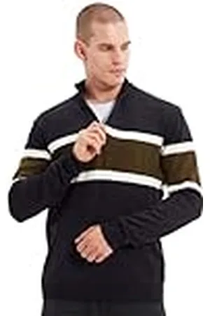 Trendyol Herr High Neck Colorblock smal tröja sweatshirt, , S, , S