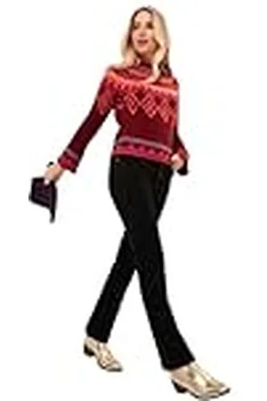 Joe Browns Dam Boho räfflad ärm Fair Isle stickad tröja, normal passform, , 14, , 40