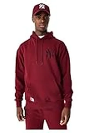 New Era Herr League Essntls Os Hoody Neyyan Carblk New York Yankees tröja med huva, , XS