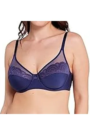 Sans Complexe Så Feminine Full Coverage BH för kvinnor, Ruban Bleu, 90D