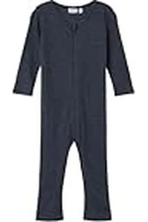 NAME IT Pojkar Nmmwossa ull/silke ribbad nattdräkt sovdräkt, , 110