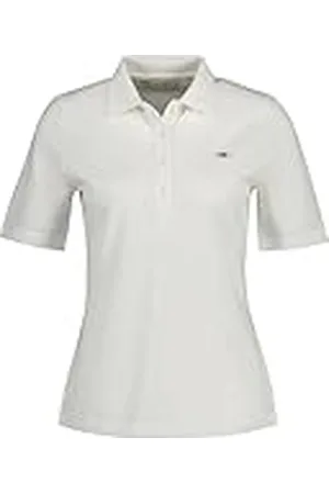 GANT Slim Shield Ss Pique pikétröja för damer, , XS