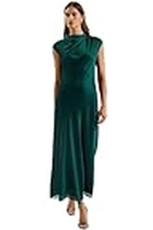 Ted Baker WMD-RIMINI-draperad halsdetalj midi-klänning, , 40 SE