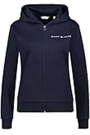 GANT REG tryckt grafisk dragkedja huva, , S