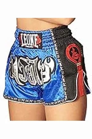 Leone Bangkok Kick-thai shorts, Unisex vuxen, Blå, S, AB754