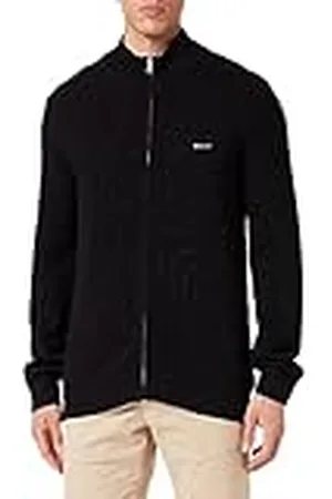 GANT Herr bomull Pique Zip cardigan kofta, , standard, , 3XL