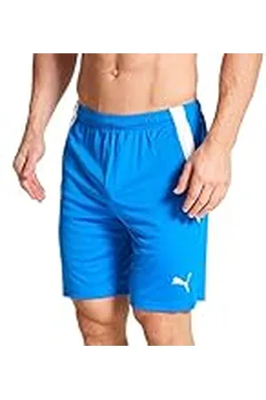 PUMA Herr Teamliga Shorts, Elektrisk blå lemonad vit, XL