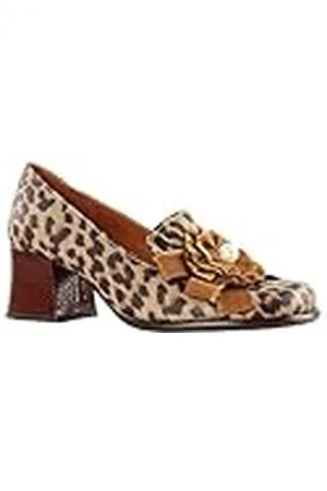 Chie Mihara MANAH42 damtofflor, brun, sand, vinröd, 42 EU, , 42 EU