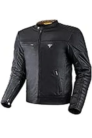 Shima WINCHESTER 2.0 motorcykeljacka för män – klassisk bikerläderjacka med rygg, axel och armbågsskydd, förstärkta dubbla sömmar ( , 4XL)