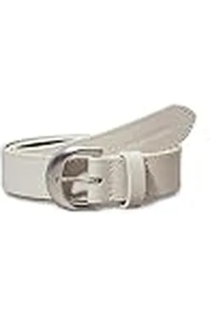 Calvin Klein Jeans dam klassisk rund LTHR bälte 25 mm fixerad, äggskal, 130, , 130